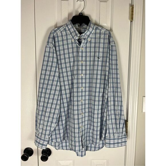 Vineyard Vines Mens Button Down Whale Shirt Size M - Picture 1 of 3